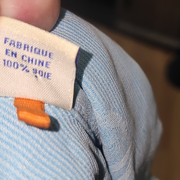 Tommy Bahama Blue Silk  Button Down Shirt L - Picture 11 of 13